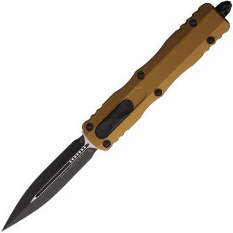 Microtech Automatic Pocket Knife Dirac Delta D/E OTF Tan - MCT2271TA